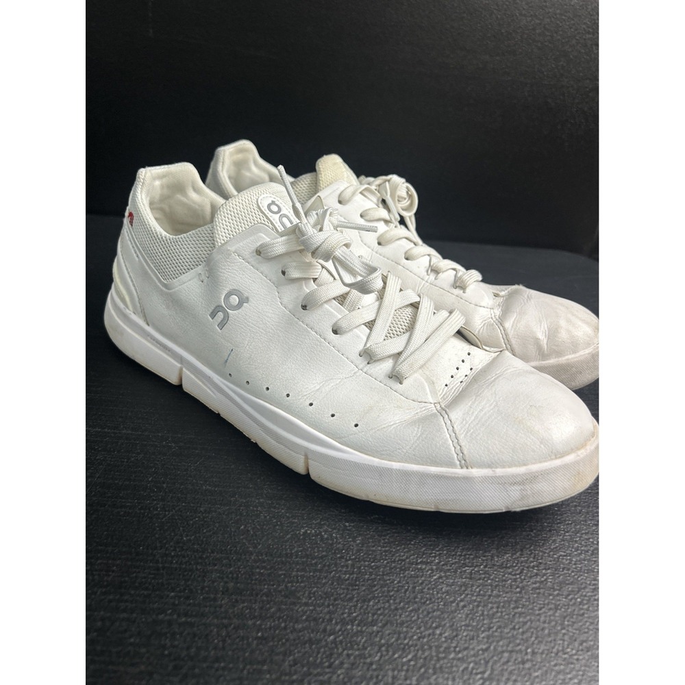 On Cloud CloudTec M11 White Low Top Leather Athletic Sneakers No Insole